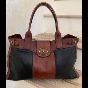 FOSSIL leather Large Tote